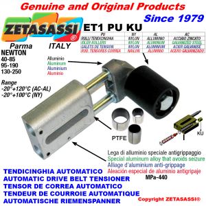 Tendeur de courroie automatique (bagues ptfe)