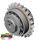 Light alloy torque limiter with plate wheel 