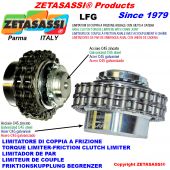 Torque limiter with chain coupling