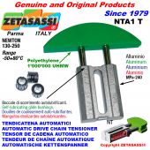 Automatic linear drive chain tensioner