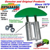 Automatic linear drive chain tensioner