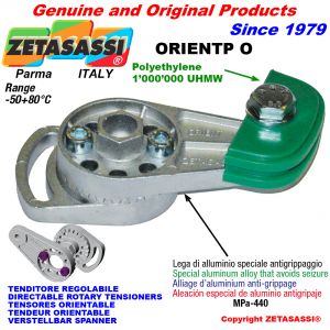 Directable rotary drive chain tensioner