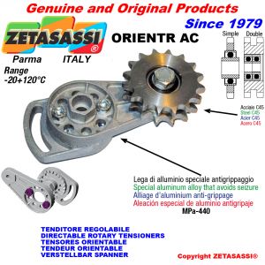 Directable rotary drive chain tensioner