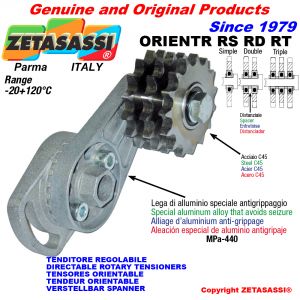 Directable rotary drive chain tensioner