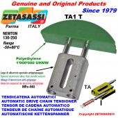 Linear drive chain tensioner