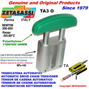 Linear drive chain tensioner