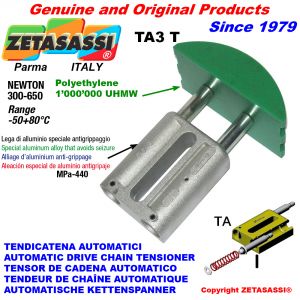 Linear drive chain tensioner