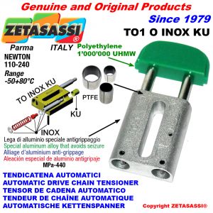 Inox linear drive chain tensioner (ptfe bushes)