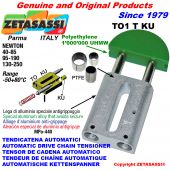 Linear drive chain tensioner (ptfe bushes)