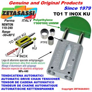 Inox linear drive chain tensioner (ptfe bushes)