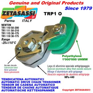Rotary arm chain tensioner