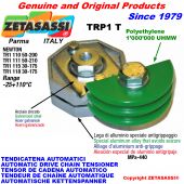 Rotary arm chain tensioner