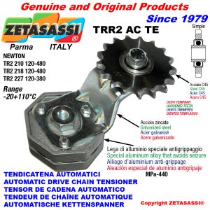 Rotary arm chain tensioner