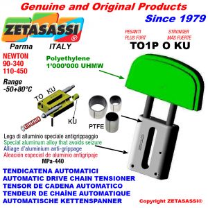 Linear drive chain tensioner (ptfe bushes)