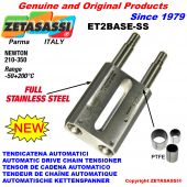 Completely in stainless steel drive tensioner